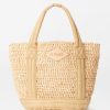 Women'S MZ Wallace Totes | Mini Raffia Tote In Raffia/Camel | Mz Wallace