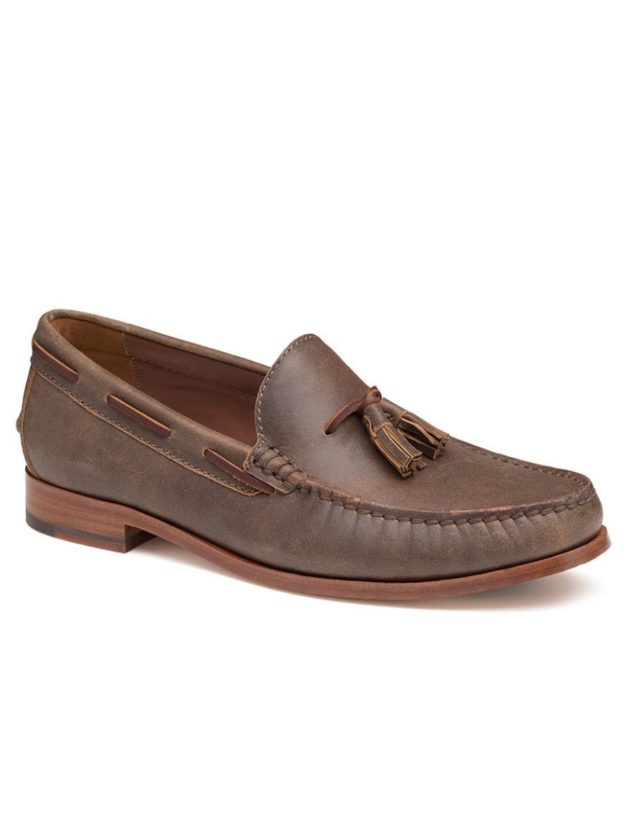 Men'S J & M Collection Loafers & Slip-Ons | Baldwin Tassel Brown American Full Grain | J & M Collection