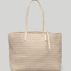 Women'S Naghedi Totes | Jet Setter Small Tote Solid Ecru | Naghedi