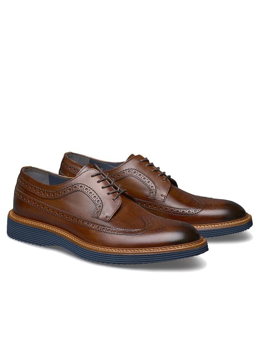 Men'S J & M Collection Oxfords & Derbys | Jameson Wingtip Brown | J & M Collection