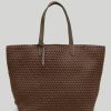 Women'S Naghedi Totes | Jet Setter Large Tote Solid Mink | Naghedi