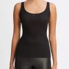 Women'S Vince Tops | Scoop Neck Tank In Black | Vince