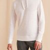 Men'S Faherty Brand T-Shirts | Slub Cotton Hoodie White Shirts | Faherty Brand