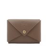 Women'S Il Bisonte Wallets | Sovana Card Case Light Grey Leather | Il Bisonte