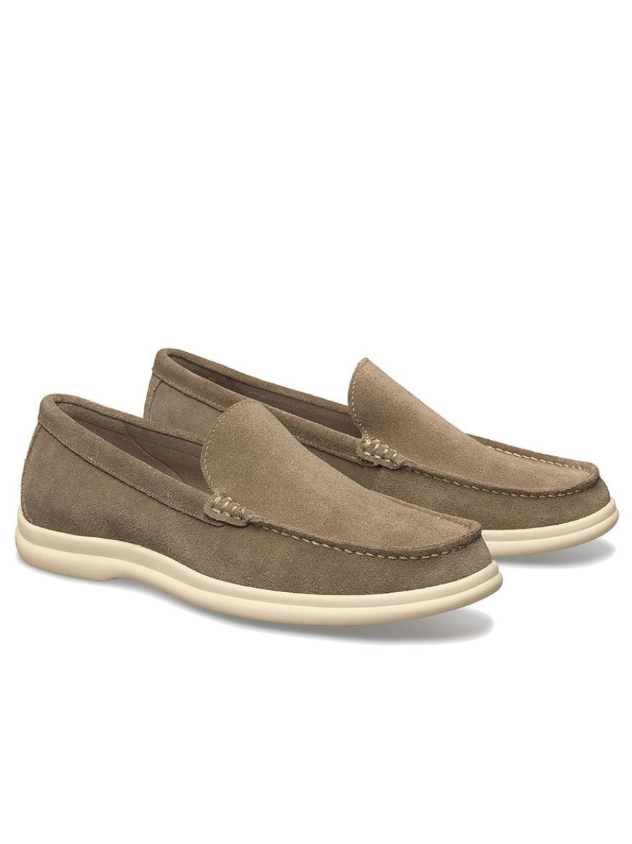 Men'S J & M Collection Loafers & Slip-Ons | Marlow Venetian Taupe | J & M Collection