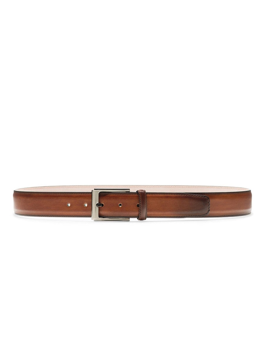 Men'S Magnanni Belts | Vega Belt In Cognac | Magnanni