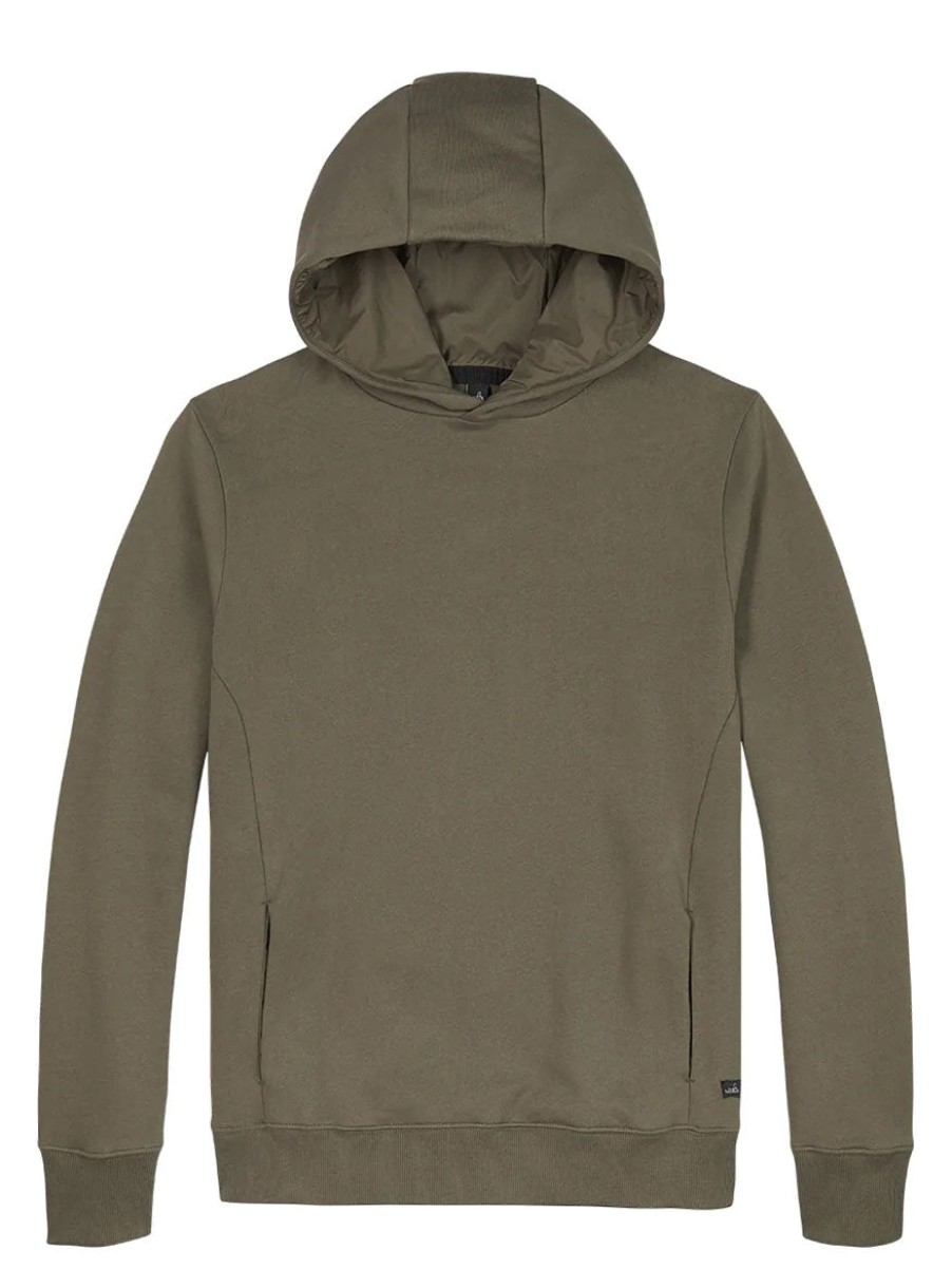 Men'S Wahts T-Shirts | Vance Luxury Pullover Hoodie Dark Khaki | Wahts