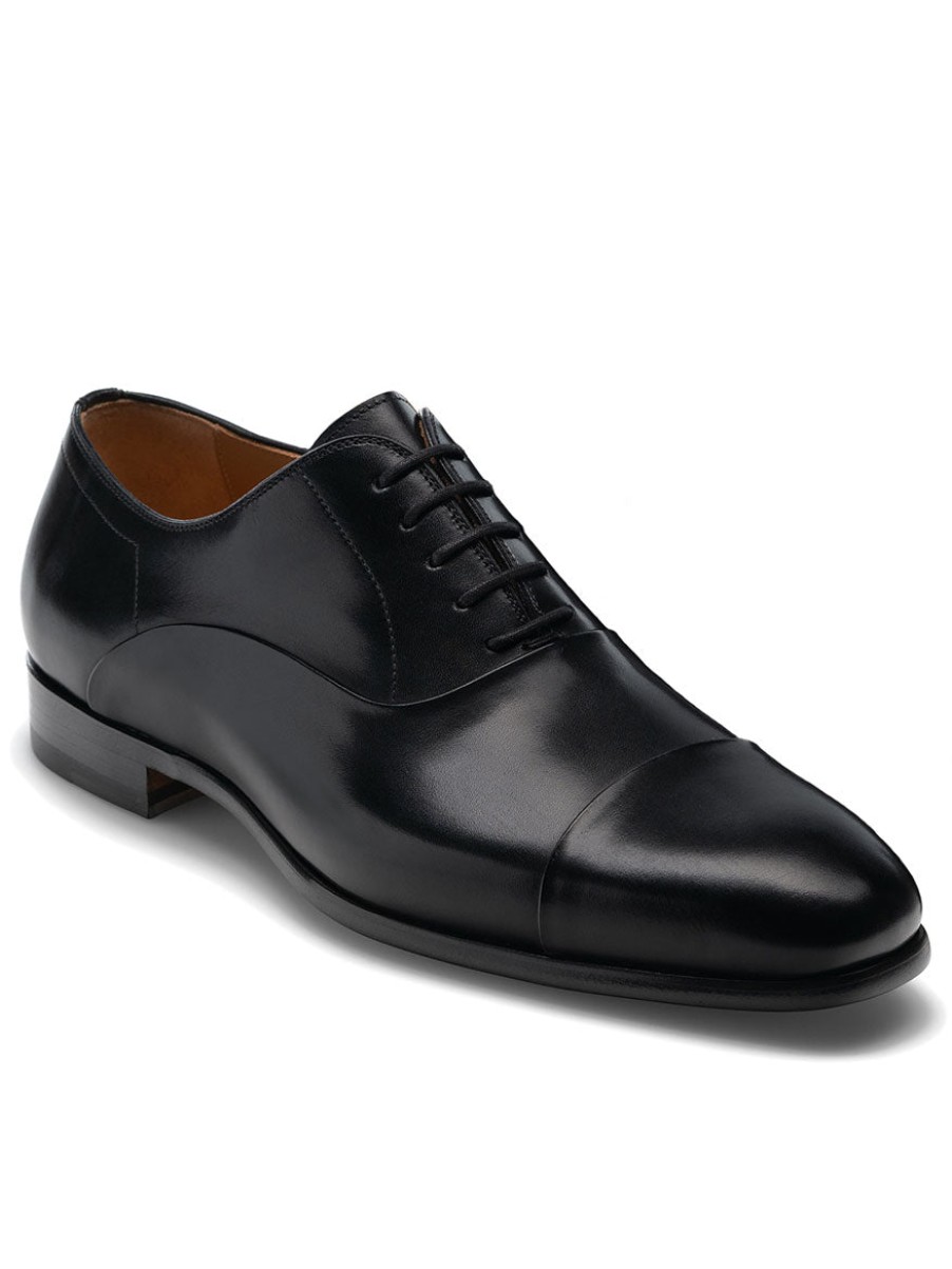 Men'S Magnanni Oxfords & Derbys | Segovia Black Shoes | Magnanni