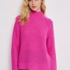 Women'S Lisa Todd Sweaters | Soft Supply Mock Neck Sweater In Rhubarb | Lisa Todd