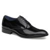 Men'S J & M Collection Oxfords & Derbys | Kinser Plain Toe Black Italian Patent Calfskin | J & M Collection