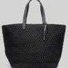 Women'S Naghedi Totes | Jet Setter Large Tote Solid Onyx | Naghedi