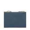 Women'S Il Bisonte Clutches | Giulia Clutch Bag Blue Denim Cowhide Leather | Il Bisonte