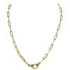 Women'S Margo Morrison Necklaces | Gold Paper Clip Chain Diamond Clasp | Margo Morrison