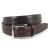 Men'S Torino Leather Belts | Italian Glazed Milled Calfskin Belt Brown | Torino Leather