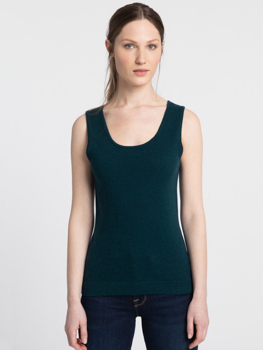 Women'S Kinross Tops | Scoop Neck Tank In Seapine | Kinross