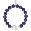 Women'S Margo Morrison Bracelets | Lapis Bead Stretch Bracelet | Margo Morrison