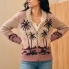 Women'S Faherty Brand Sweaters | Sunset Palm Beach Cardigan In Sunset Palm | Faherty Brand