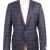 Men'S Samuelsohn Blazers & Sportcoats | Bennet Sport Jacket In Blue & Black Plaid | Samuelsohn