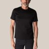 Men'S Eton T-Shirts | Filo Di Scozia T-Shirt Black | Eton