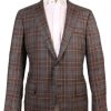 Men'S Isaia Blazers & Sportcoats | Soft Delain Sport Jacket In Dark Grey Plaid | Isaia