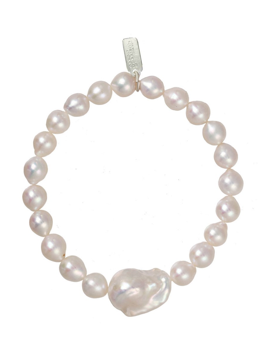 Women'S Margo Morrison Bracelets | Buy Extra Small Baroque Pearl Stretch Bracelet Jewelry