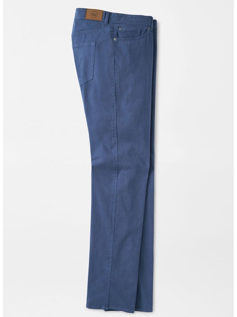 Men'S Peter Millar Pants | Ultimate Sateen Five-Pocket Pant Navy | Peter Millar