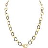 Women'S Margo Morrison Necklaces | Matte Vermeil & Sterling Flat Link Chain With Diamond Clasp | Margo Morrison