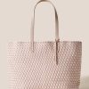 Women'S Naghedi Totes | Jetsetter Small Tote In Solid Shell Pink | Naghedi