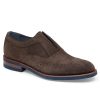 Men'S J & M Collection Loafers & Slip-Ons | Ashford Wingtip Slip-On Dark Gray | J & M Collection