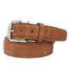 Men'S LEN Belts Belts | Buffed American Alligator Belt Chestnut | Len Belts