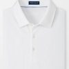 Men'S Peter Millar T-Shirts | Excursionist Flex Short-Sleeve Polo White | Peter Millar