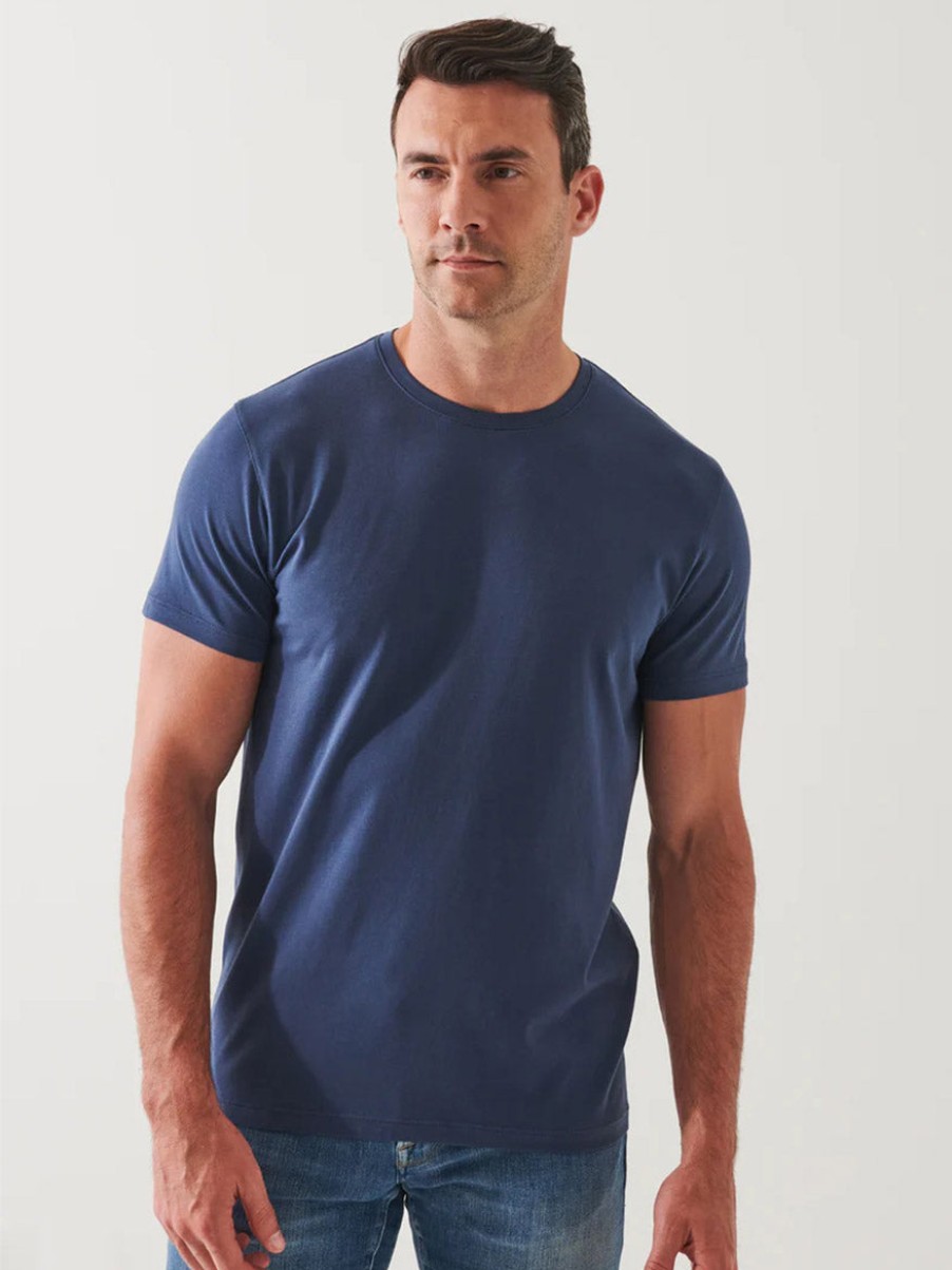 Men'S Patrick Assaraf T-Shirts | Iconic T-Shirt In Seaport | Patrick Assaraf