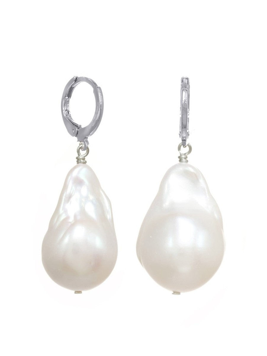 Women'S Margo Morrison Earrings | Fifth Avenue White Baroque Pearl Earrings | Margo Morrison