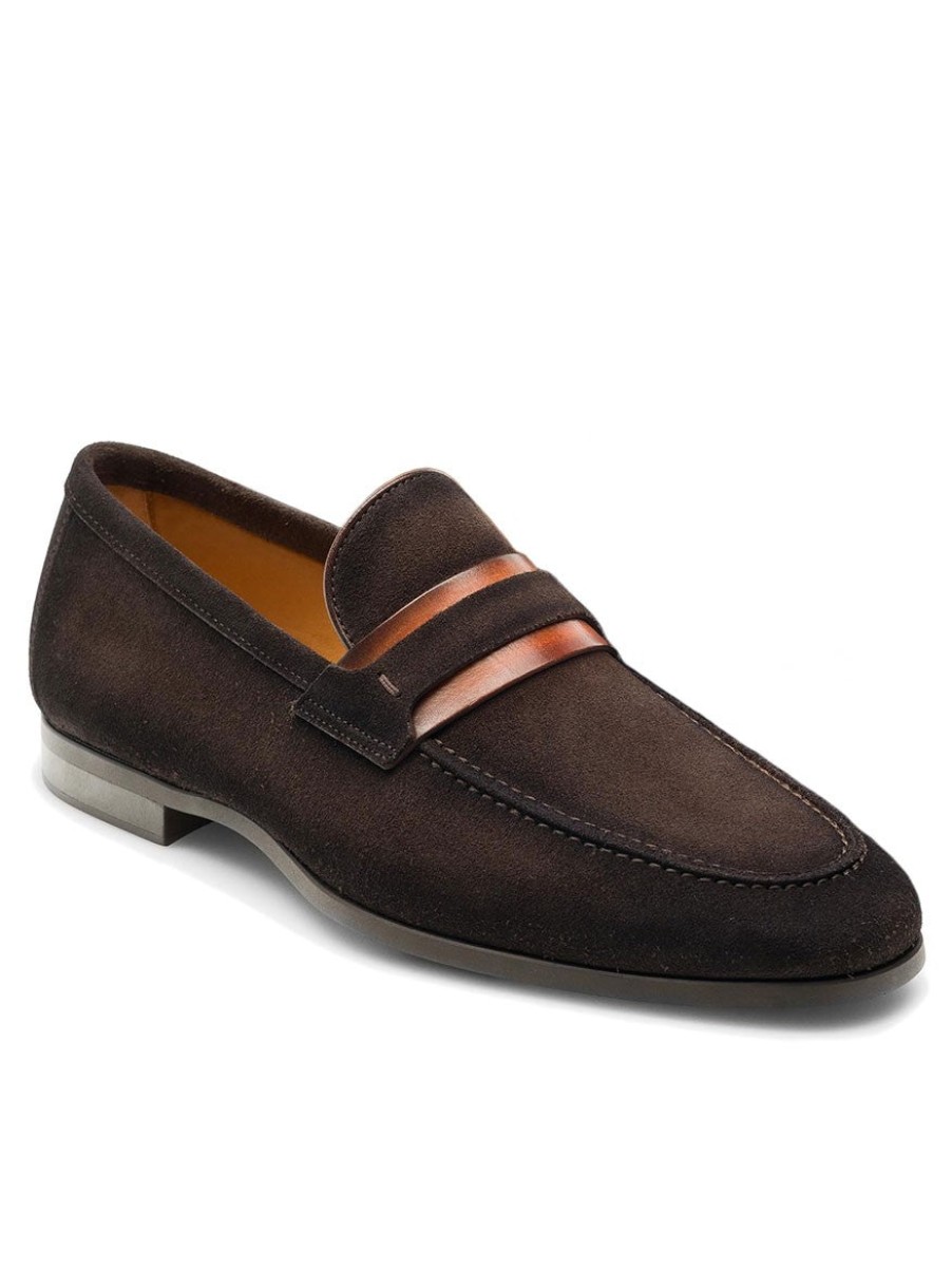 Men'S Magnanni Loafers & Slip-Ons | Daniel Brown Suede & Cognac Shoes | Magnanni