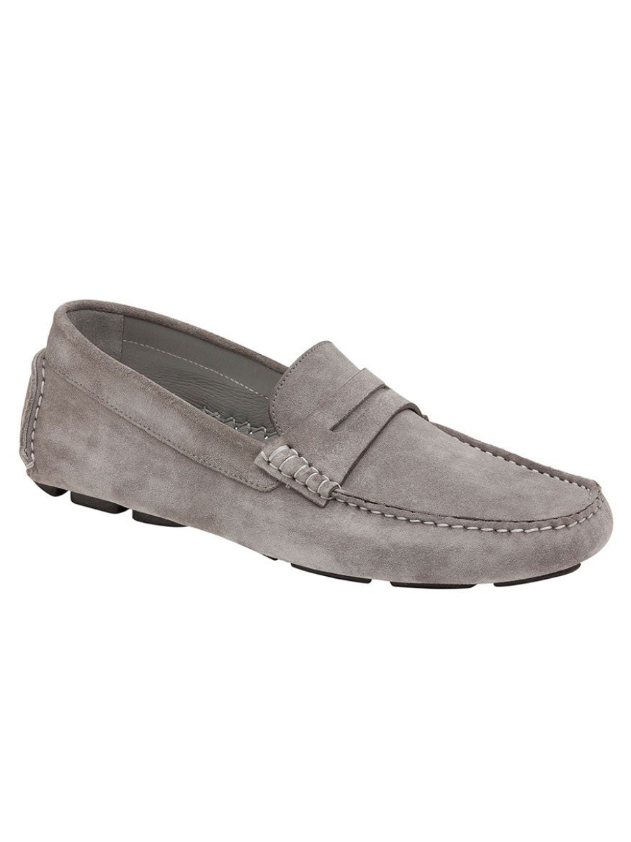 Men'S J & M Collection Loafers & Slip-Ons | Dayton Penny Gray | J & M Collection