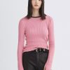 Women'S rag & bone Tops | Audrina Wool Crew In Fuchsia | Rag & Bone