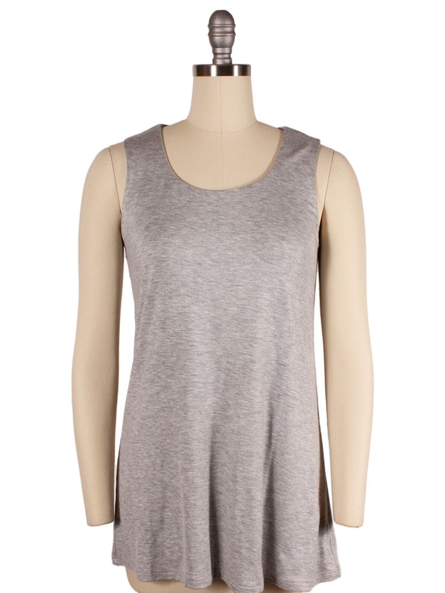 Women'S Kinross Tops | Kinross Double Layer Tank In Sterling