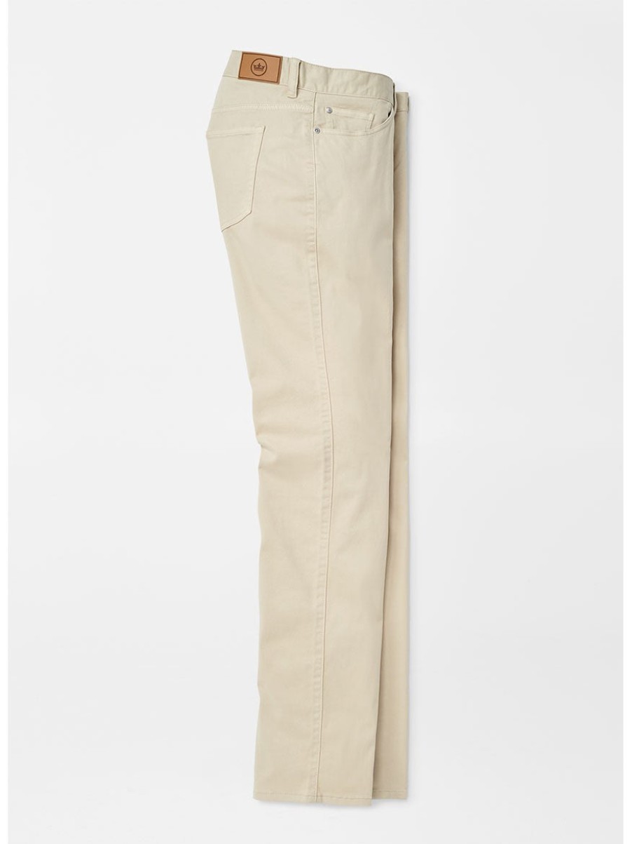 Men'S Peter Millar Pants | Ultimate Sateen Five-Pocket Pant Sand | Peter Millar