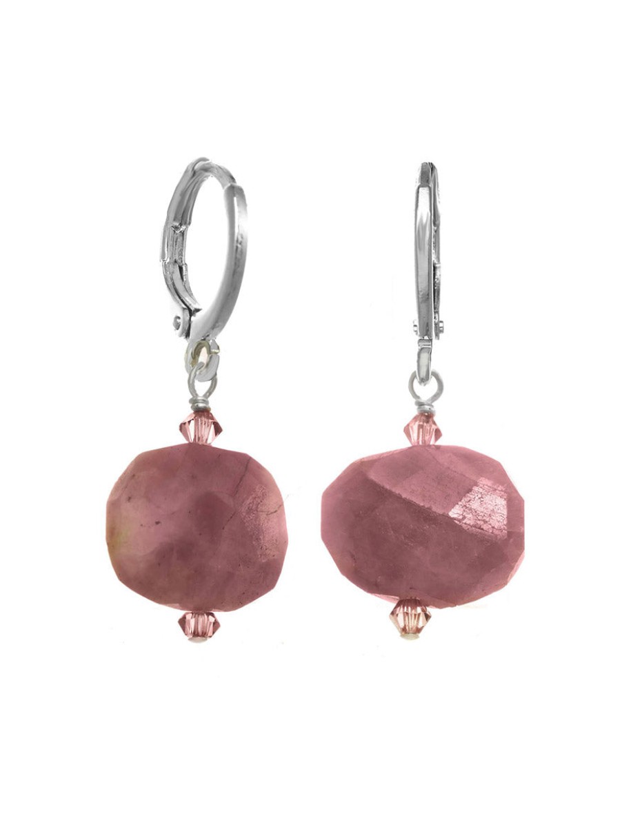 Women'S Margo Morrison Earrings | Flat Faceted Ruby Earrings | Margo Morrison