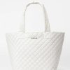 Women'S MZ Wallace Totes | Medium Metro Tote Deluxe Pearl Metallic Oxford | Mz Wallace