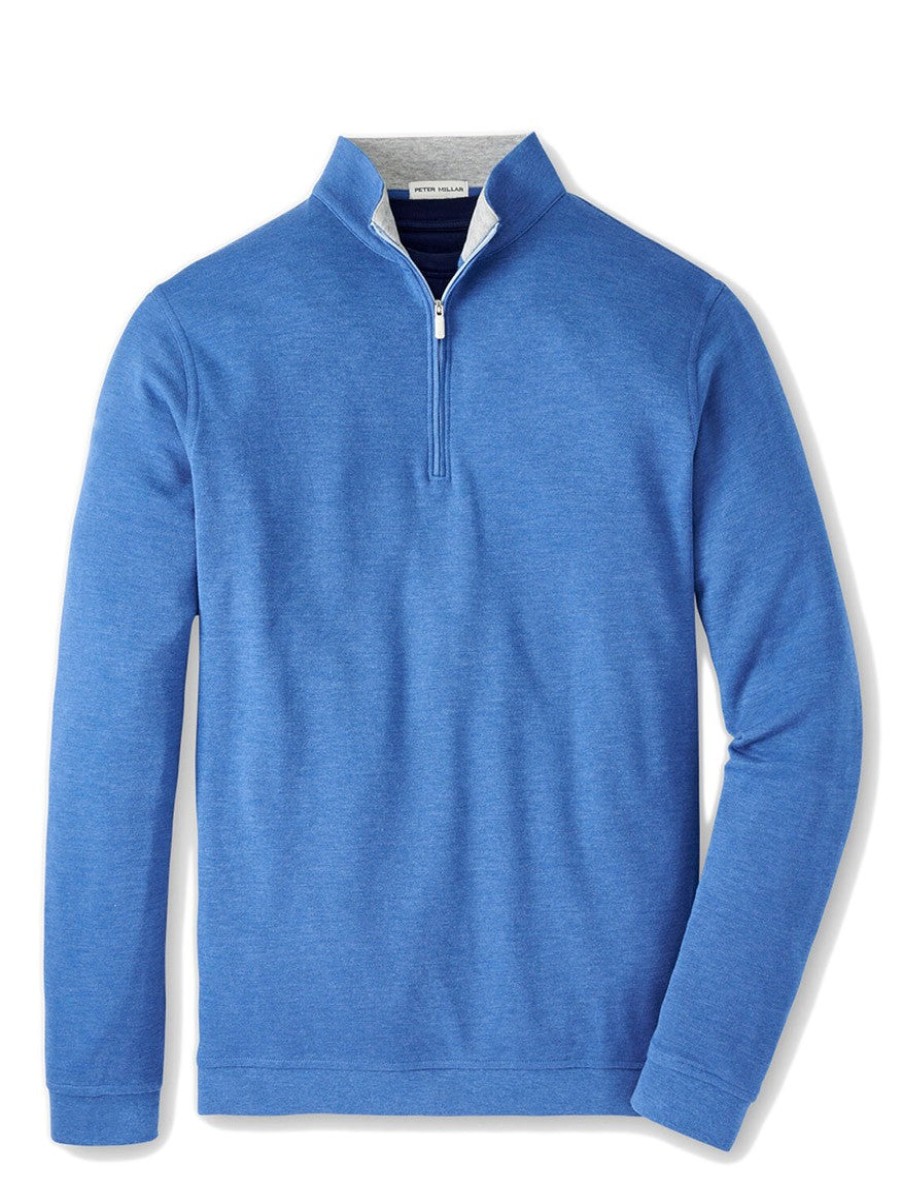 Men'S Peter Millar T-Shirts | Crown Comfort Pullover Cape Blue | Peter Millar