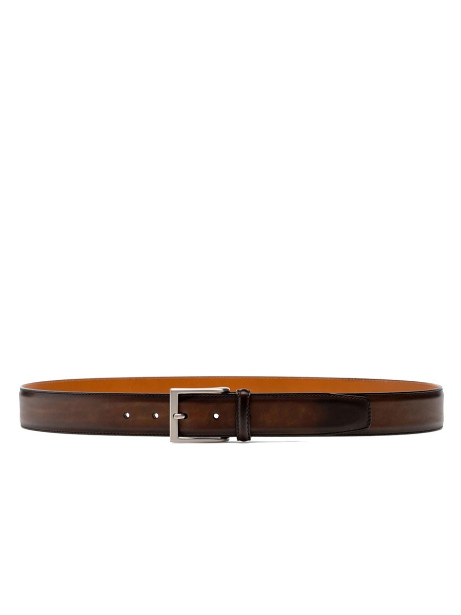 Men'S Magnanni Belts | Viento Belt Tabaco Accessories | Magnanni