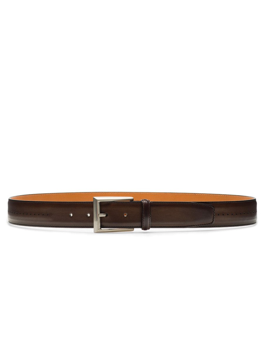 Men'S Magnanni Belts | Anza Belt In Tabaco | Magnanni