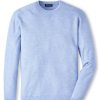 Men'S Peter Millar Sweaters | Voyager Cashmere-Silk Saddle Shoulder Crew In Tahoe Blue | Peter Millar