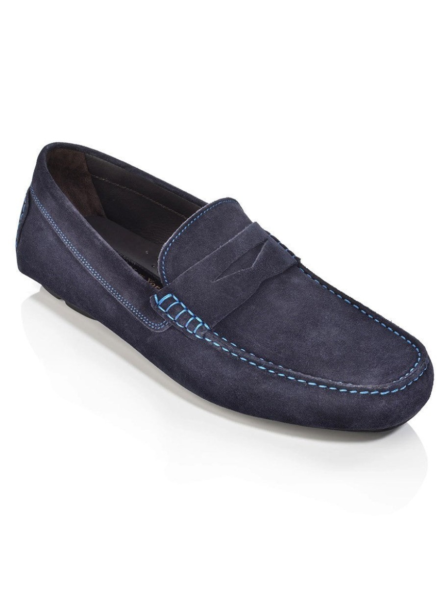 Men'S To Boot New York Loafers & Slip-Ons | Driver Blue | To Boot New York