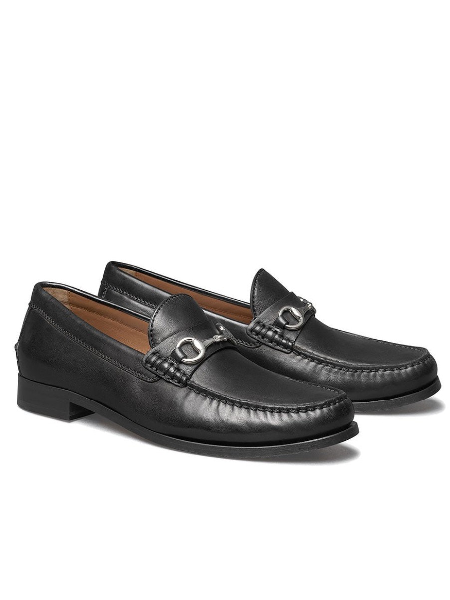 Men'S J & M Collection Loafers & Slip-Ons | Baldwin Bit Black | J & M Collection