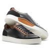 Men'S Magnanni Sneakers | Amadeo Black Brown Shoes | Magnanni