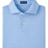 Men'S Peter Millar T-Shirts | Duet Performance Jersey Polo In Tahoe Blue | Peter Millar