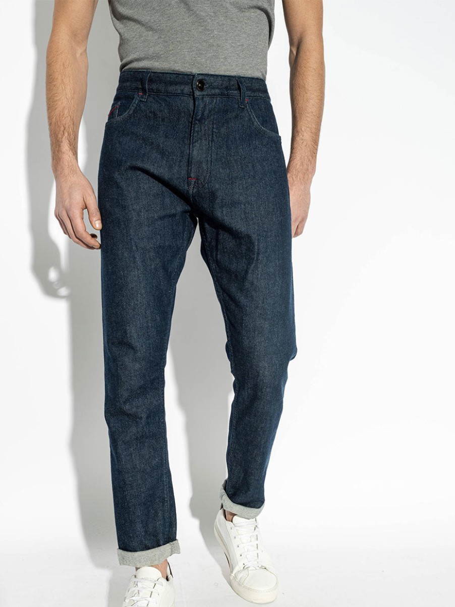 Men'S Isaia Jeans | Barchetta Jean Dark Indigo | Isaia