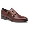 Men'S J & M Collection Monk Straps | Ellsworth Monk Strap Brown | J & M Collection